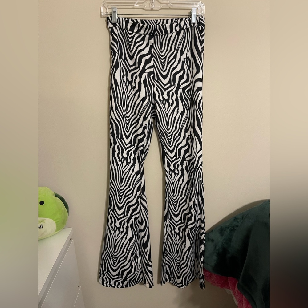 Shein Zebra Flare pants